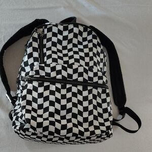 VANS Checkered Black and White Backpack